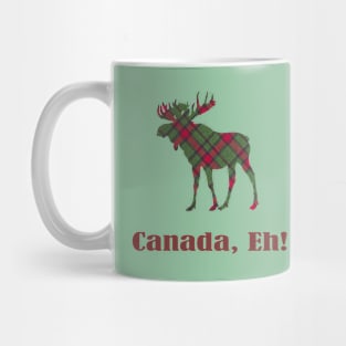 Canadian Plaid Moose Mug